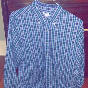 Blue Patterned Southern Tide Button Down L